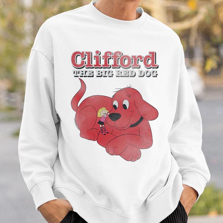 Clifford The Big Red Dog Clifford And Emily Book Cover Premium Tri-Blend Sweatshirt Gifts for Him Clifford The Big Red Dog Clifford And Emily Book Cover Premium Tri-Blend Sweatshirt Gifts for Him