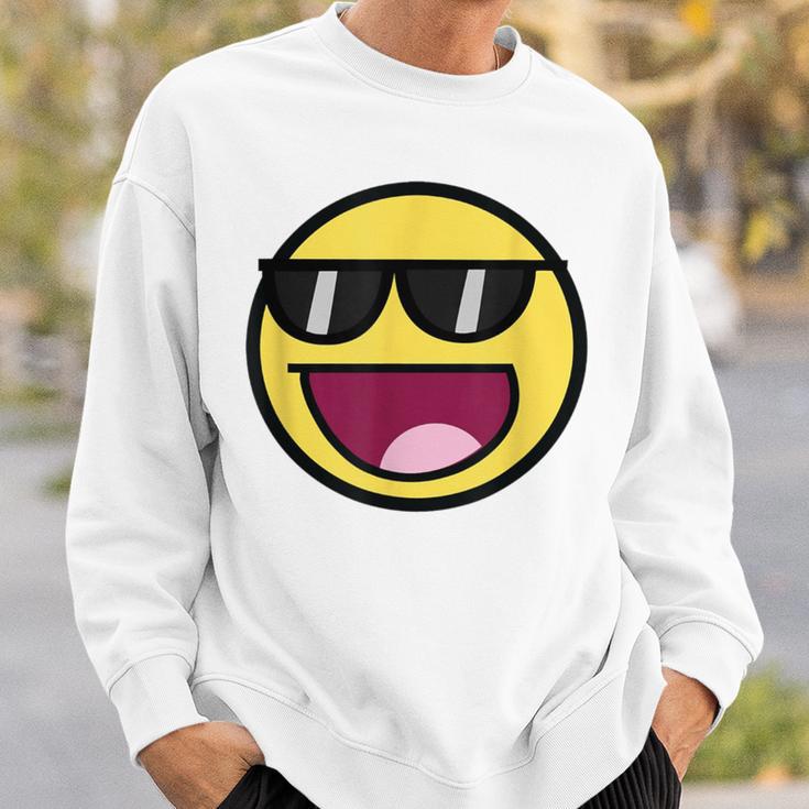 Cool Epic Face サングラス グラフィック シェード ファニー ミーム スウェットシャツ 彼への贈り物