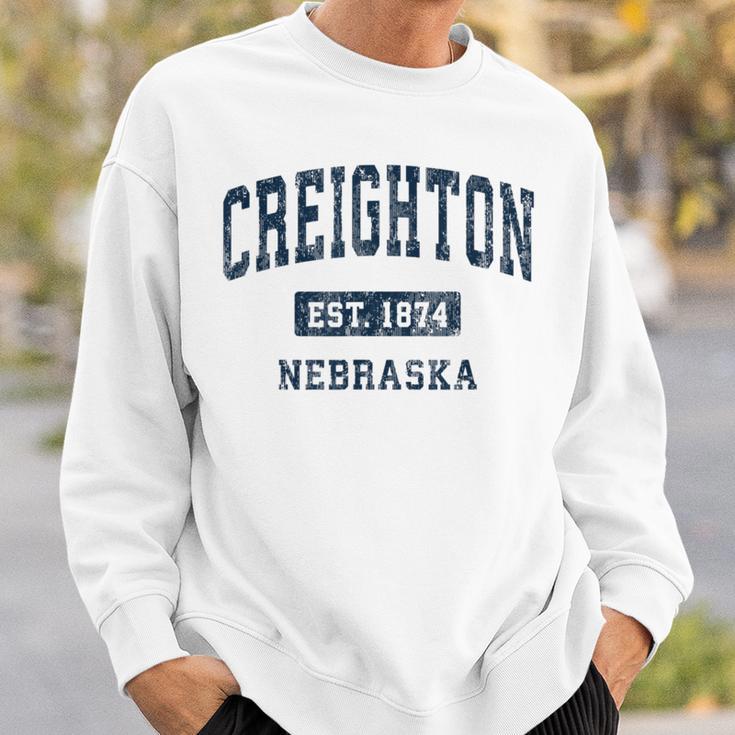 Creighton ネブラスカne ビンテージアスレチックスポーツデザイン スウェットシャツ 彼への贈り物