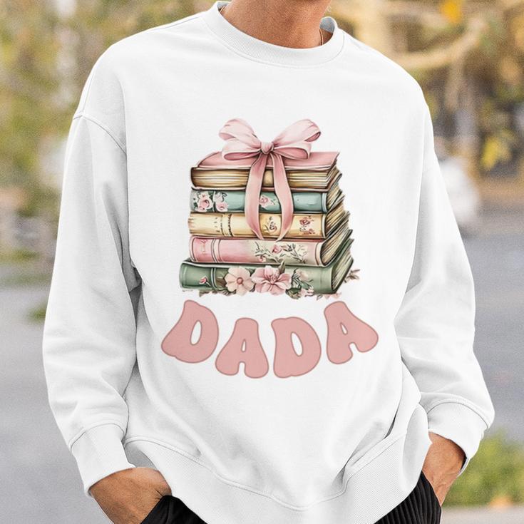 Dada Book First Chapter Birthday Family Matching Party Performance Sweatshirt Gifts for Him