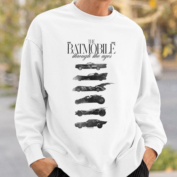 DC Comics Batman Through The Ages Vintage Batmobile Textbook Sweatshirt Gifts for Him DC Comics Batman Through The Ages Vintage Batmobile Textbook Sweatshirt Gifts for Him