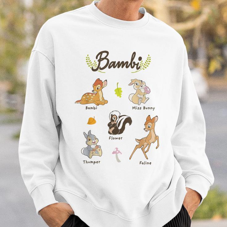 Disney Bambi Vintage Movie Characters Textbook Display Sweatshirt Gifts for Him
