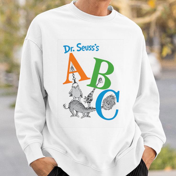 Dr Seuss ABC Book Cover Premium Tri-Blend Sweatshirt Gifts for Him