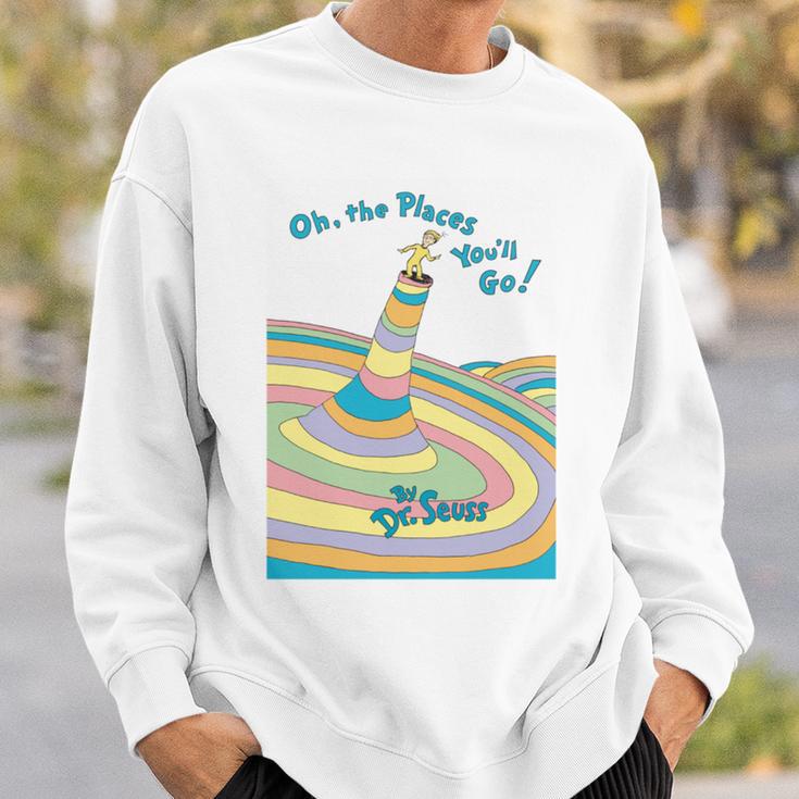 Dr Seuss Oh The Places You'Ll Go Book Cover Sweatshirt Gifts for Him Dr Seuss Oh The Places You'Ll Go Book Cover Sweatshirt Gifts for Him