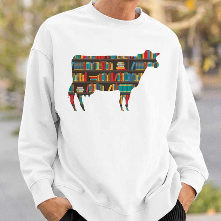 Easily Distracted By Cows & Books Lover Heifer Farm Sweatshirt Gifts for Him Easily Distracted By Cows & Books Lover Heifer Farm Sweatshirt Gifts for Him