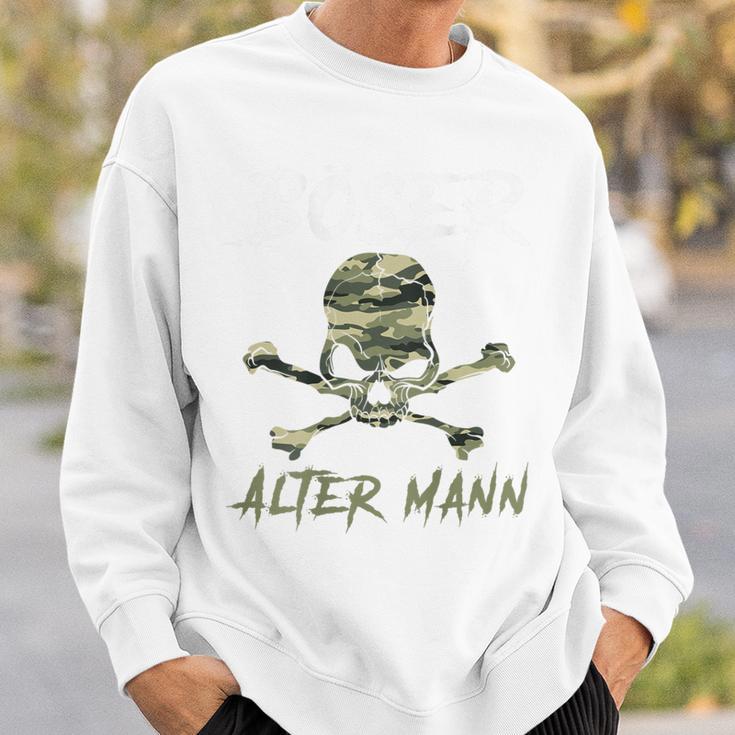 Evil Old Man 迷彩スカルバックプリント スウェットシャツ 彼への贈り物