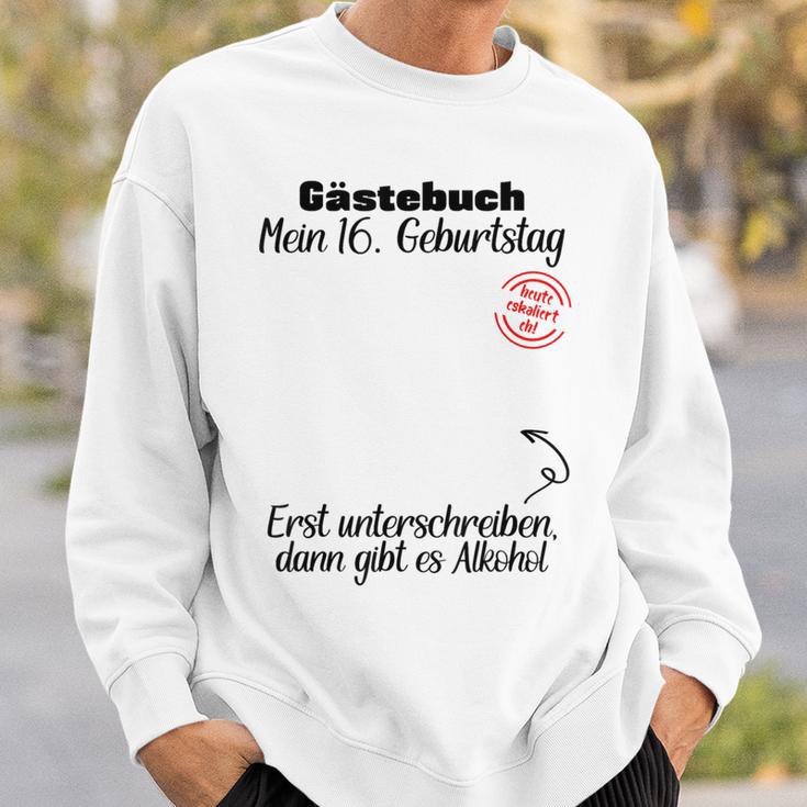 Guest Book 16th Birthday Decoration Teenager Teenie Sweatshirt Gifts for Him