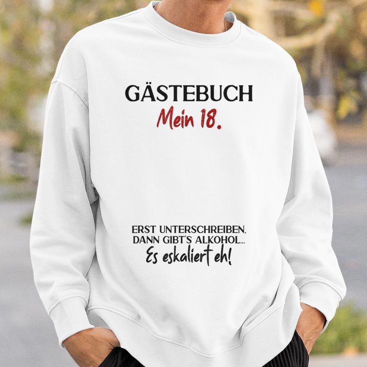 Guest Book 18th Birthday Guest List 18 Years Girl Boy Sweatshirt Gifts for Him