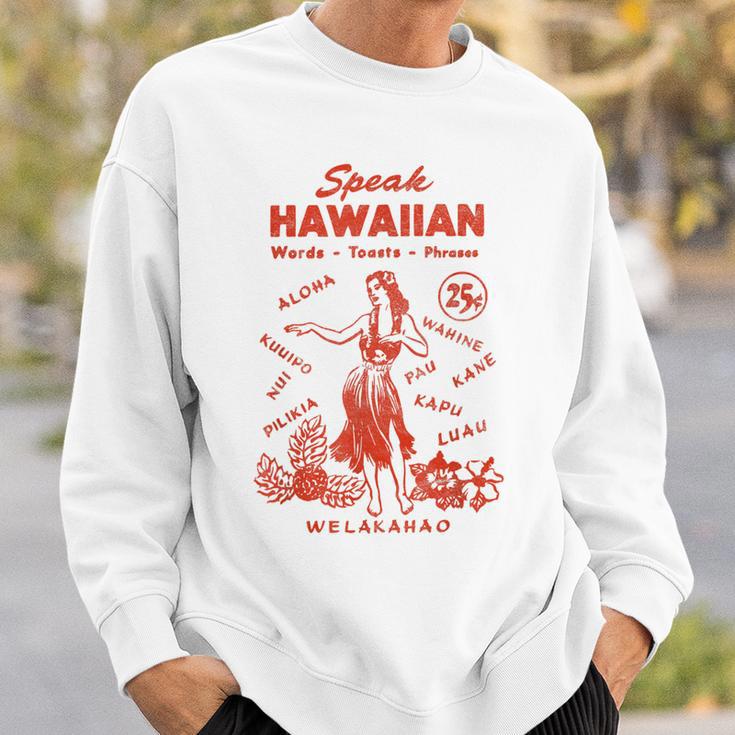 Hawaii Phrasebook 50s Tiki Style Sweatshirt Gifts for Him