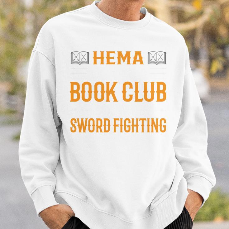 HEMA Book Club With Sword Fighting Sweatshirt Gifts for Him