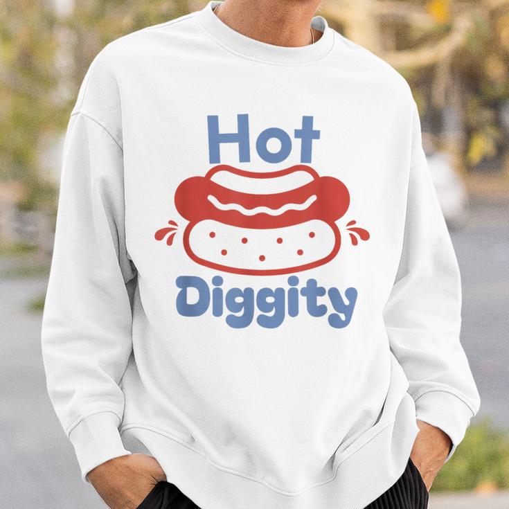 Hot Diggity Dog Hot Dog Bbq Grilling 4Th Of July Sweatshirt Gifts for Him