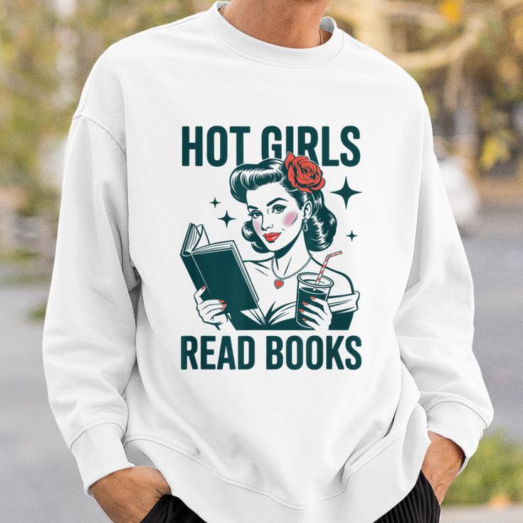 Hot Girls Read Books Bookworm Librarian Humor Sweatshirt Gifts for Him Hot Girls Read Books Bookworm Librarian Humor Sweatshirt Gifts for Him