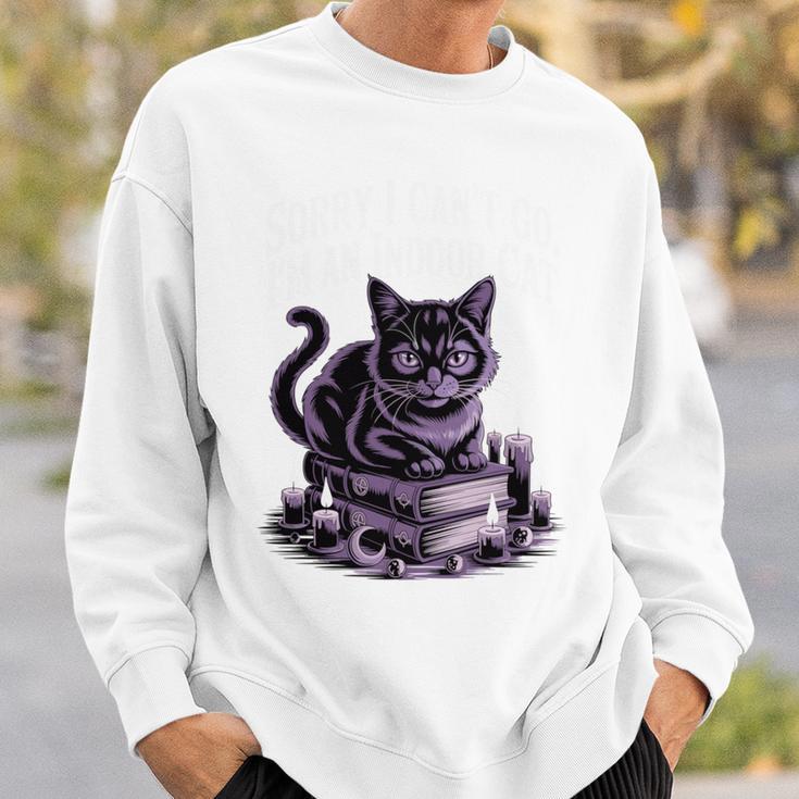 I'm An Indoor Cat Cute Witch Kitten With Books And Candles Sweatshirt Gifts for Him
