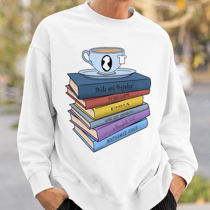 Jane Austen Books And Tea Sweatshirt Gifts for Him