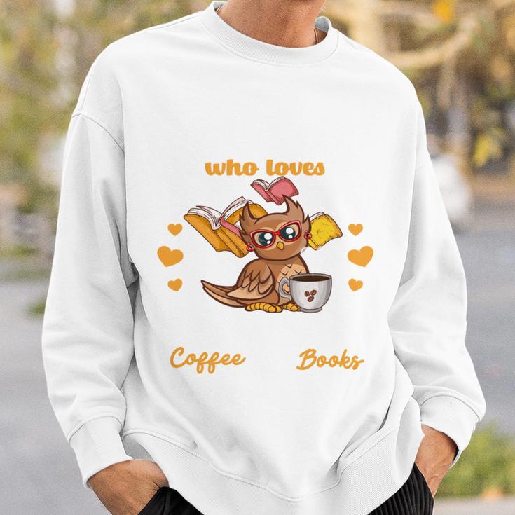 Just a Girl Who Loves Owls Coffe Books Girls Owl Lovers Sweatshirt Gifts for Him