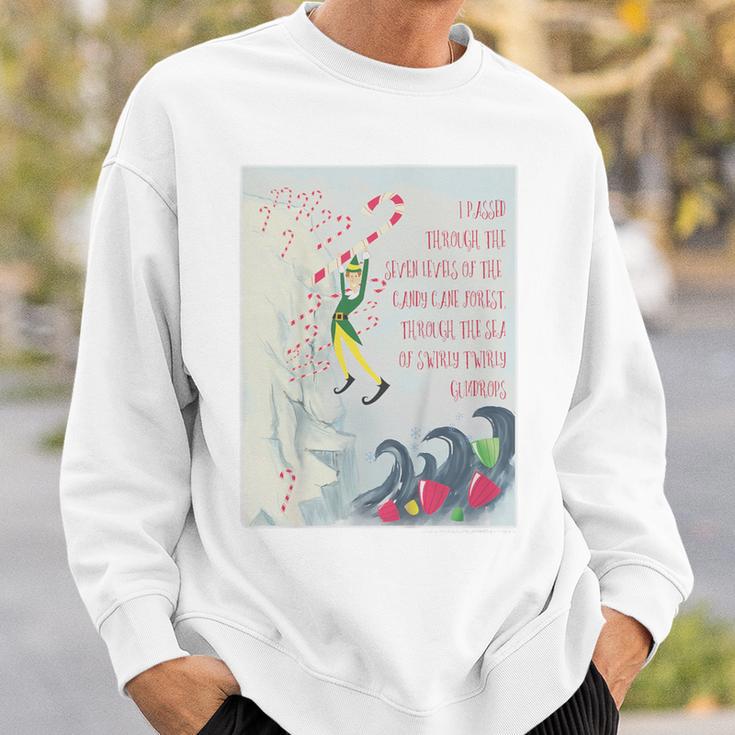 Kids Elf Swirly Twirly Gumdrops Book Page Poster Sweatshirt Gifts for Him