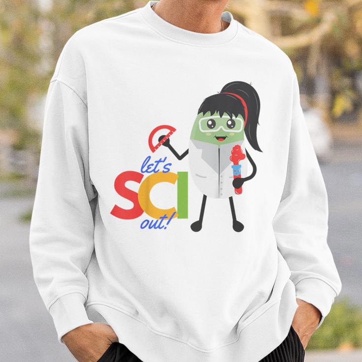 Kids Mung Bean Let's Sci Out Science Shirt Bean World Books Sweatshirt Gifts for Him