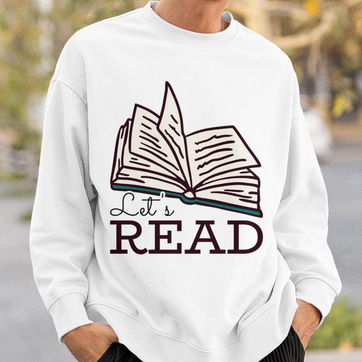 Let's Read Books Sweatshirt Gifts for Him