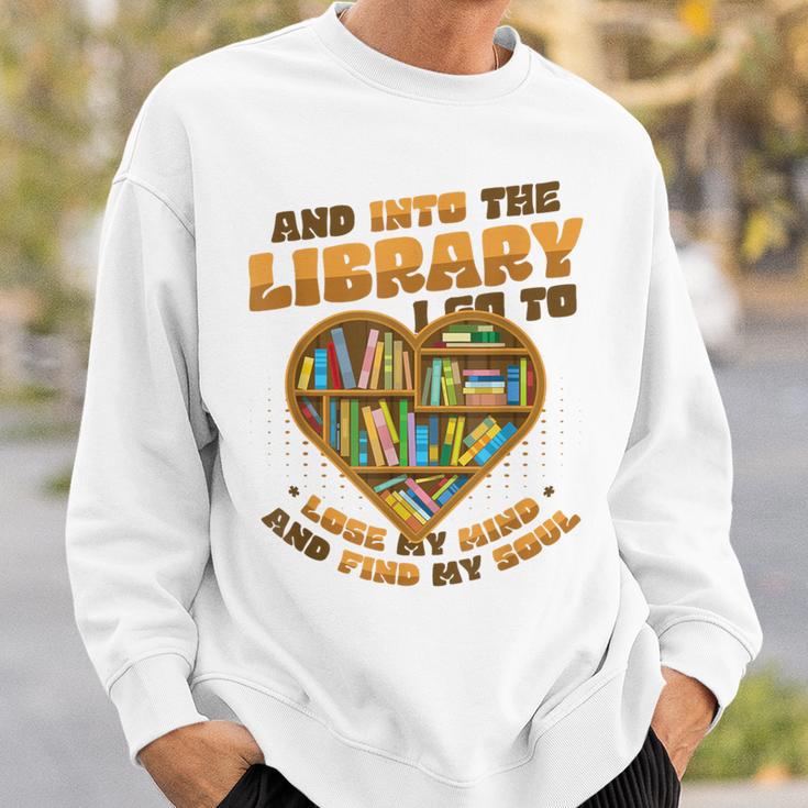 Library Lover Reading Books Librarian Sweatshirt Gifts for Him