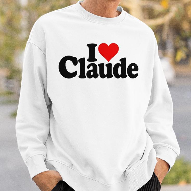 I Love Heart Claude Namee On A スウェットシャツ 彼への贈り物