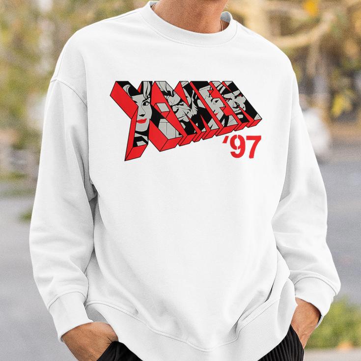 Marvel X-Men '97 & Bold Comic Book Logo Fill Sweatshirt Gifts for Him