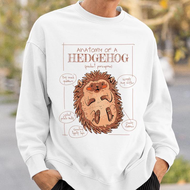 Natural Science Textbook Anatomy Hedgehog Sweatshirt Gifts for Him