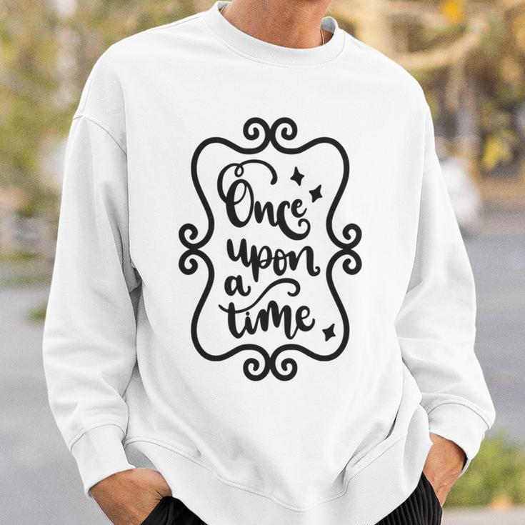 Once Upon A Time Fairytale Book Lover Reading Sweatshirt Gifts for Him