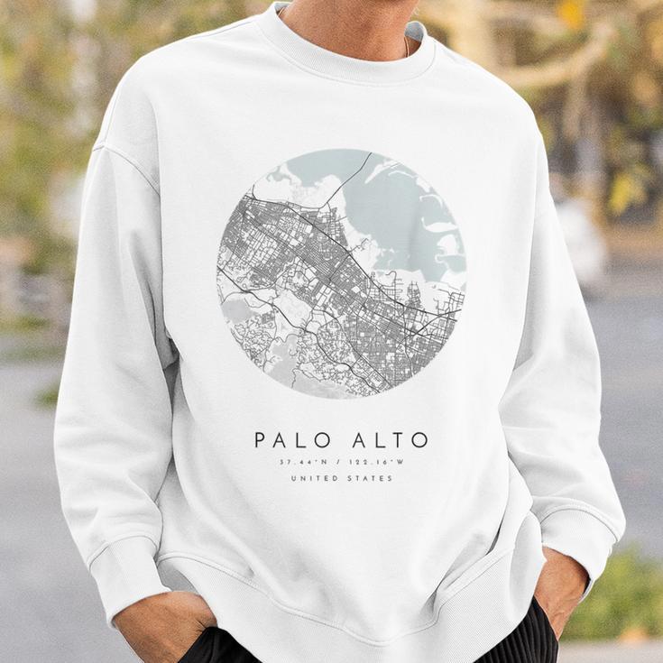 Palo Alto カリフォルニア コーディネート 地図 故郷 スウェットシャツ 彼への贈り物