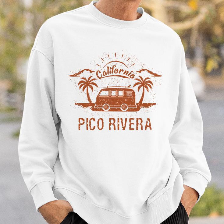 Pico Rivera Ca カリフォルニア レトロ ビンテージ サーフィン ビーチ 長袖tシャツ スウェットシャツ 彼への贈り物