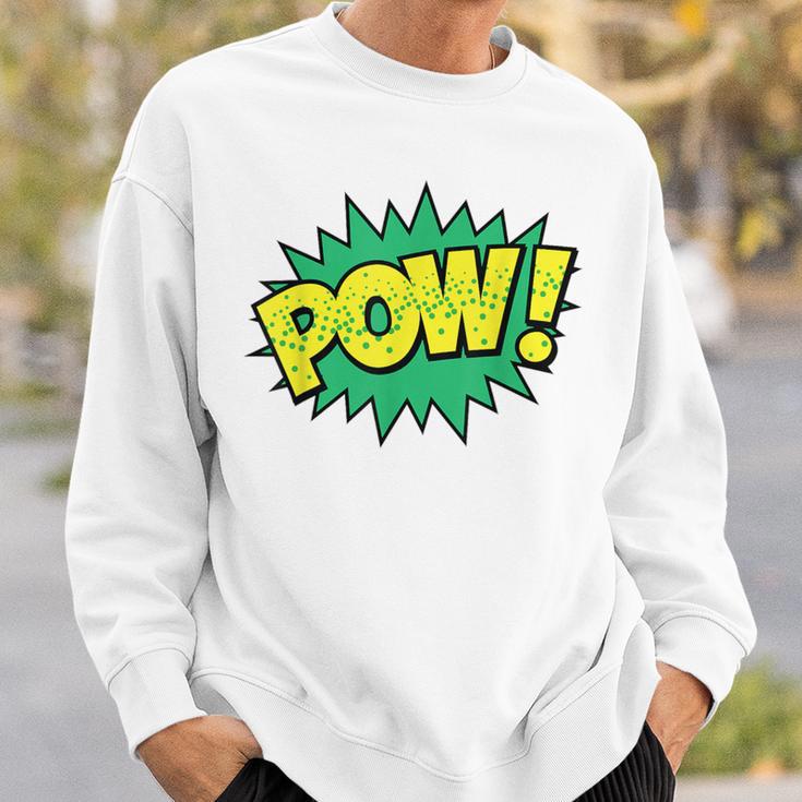 POW Vintage Superhero Comic Book Sound Effect Tshirt Sweatshirt Gifts for Him