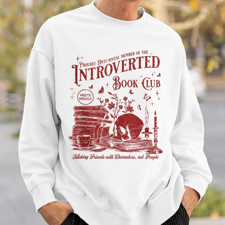 Proud Anti Social Member Of Introverted Book Club Sweatshirt Gifts for Him