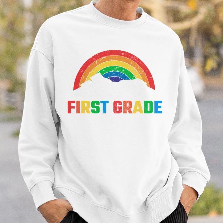 Rainbow Colors First Grade Squad Reading Book Graphic Sweatshirt Gifts for Him Rainbow Colors First Grade Squad Reading Book Graphic Sweatshirt Gifts for Him