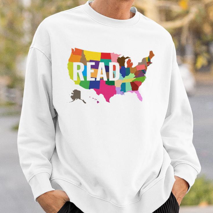 Read America Shirt United States Read Books Sweatshirt Gifts for Him Read America Shirt United States Read Books Sweatshirt Gifts for Him