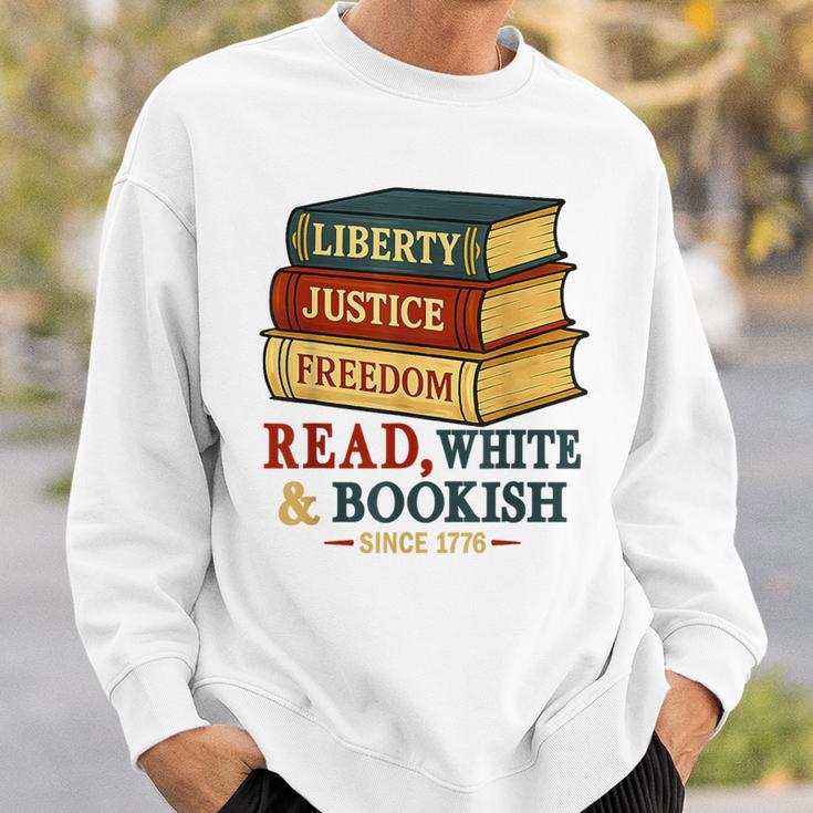 Read & Bookish Since 1776 Books Patriot 4th Of July Sweatshirt Gifts for Him