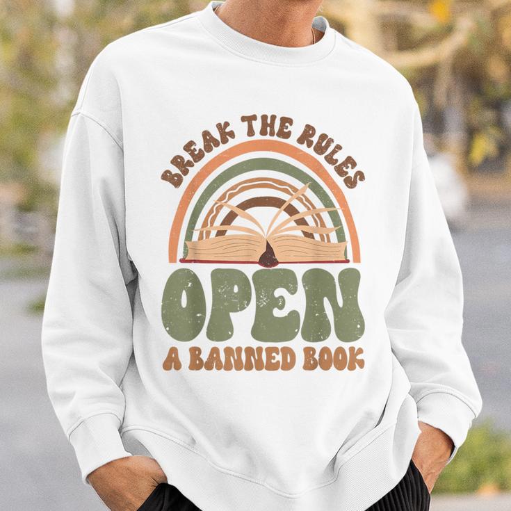 Read Banned Books Break The Rules Banned Books Sweatshirt Gifts for Him