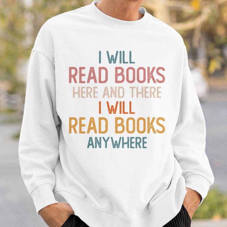 I Read Books Anywhere I Love Heart Books Bookworm Sweatshirt Gifts for Him I Read Books Anywhere I Love Heart Books Bookworm Sweatshirt Gifts for Him