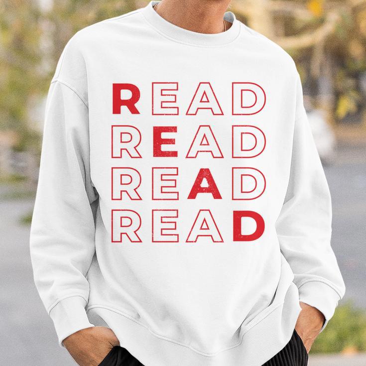 Read Books Library Bookworm Librarian Book Lover Sweatshirt Gifts for Him