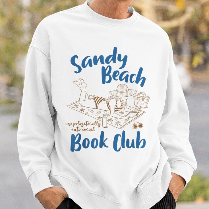 Reading Book Lover Bookish Summer Sandy A Beach Book Club Sweatshirt Gifts for Him Reading Book Lover Bookish Summer Sandy A Beach Book Club Sweatshirt Gifts for Him