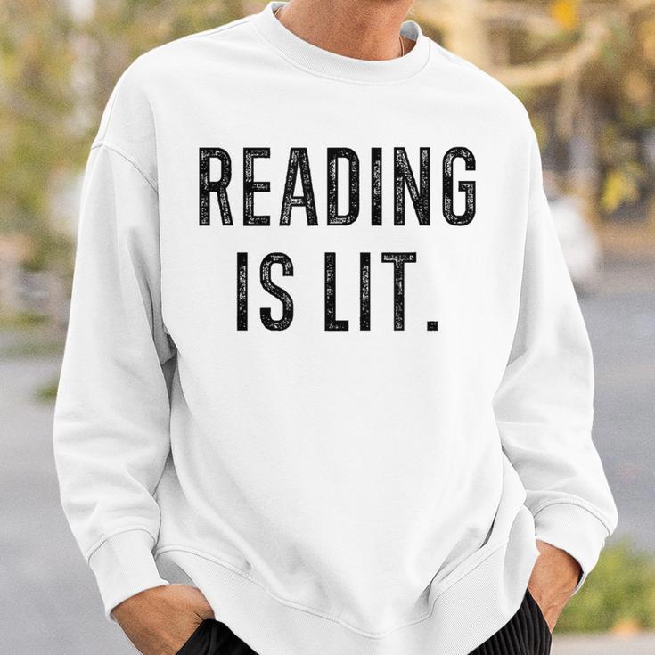 Reading Is Lit English Teacher Book Lovers Sweatshirt Gifts for Him Reading Is Lit English Teacher Book Lovers Sweatshirt Gifts for Him