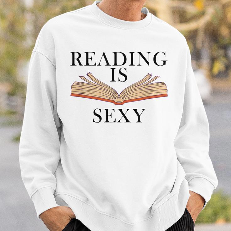Reading Is Sexy Bookworm Book Lover Reading Is Sexy Sweatshirt Gifts for Him