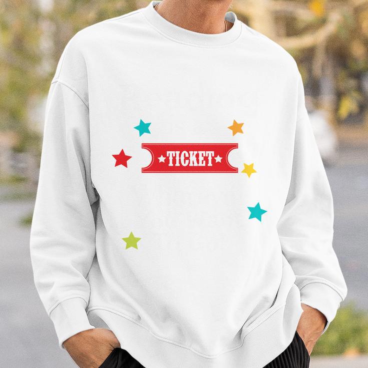 Reading Is a Ticket To Wherever Fun Book Read Library Sweatshirt Gifts for Him