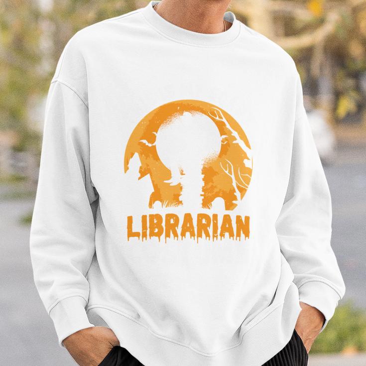 This Is My Scary Librarian Halloween Book Lover Scary Reader Sweatshirt Gifts for Him