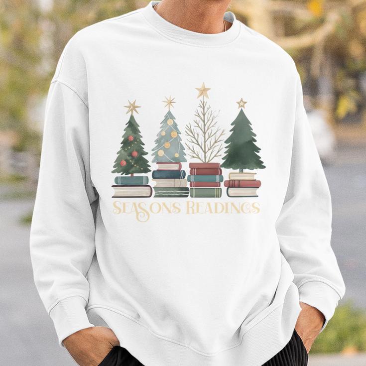 Seasons Readings Christmas Tree Book Lover Sweatshirt Gifts for Him Seasons Readings Christmas Tree Book Lover Sweatshirt Gifts for Him