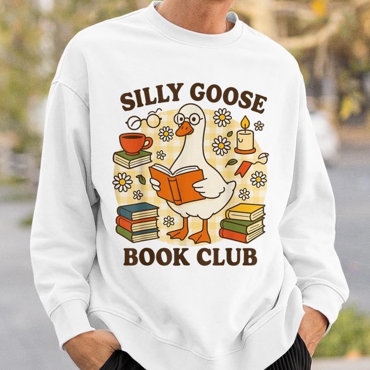 Silly Goose Book Club Cozy Reading Humor Sweatshirt Gifts for Him Silly Goose Book Club Cozy Reading Humor Sweatshirt Gifts for Him