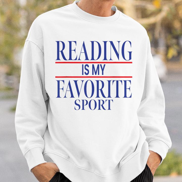 Simple Sarcastic Reading Is My Favorite Sport Book Lover Sweatshirt Gifts for Him