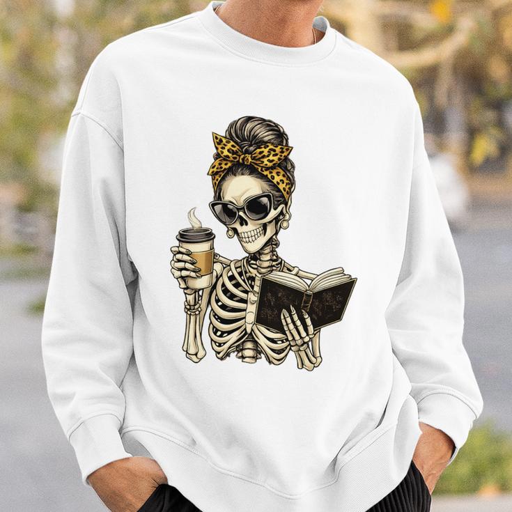 Skeleton Girl Drinking Coffee And Reading Book Sweatshirt Gifts for Him Skeleton Girl Drinking Coffee And Reading Book Sweatshirt Gifts for Him