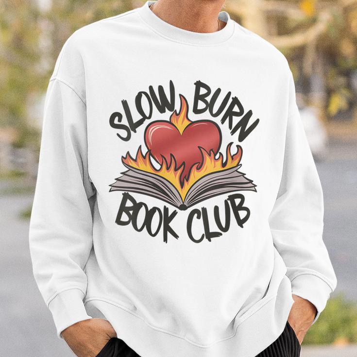 Slow Burn Book Club Romantasy Trope Smut Dark Romance Reader Sweatshirt Gifts for Him Slow Burn Book Club Romantasy Trope Smut Dark Romance Reader Sweatshirt Gifts for Him