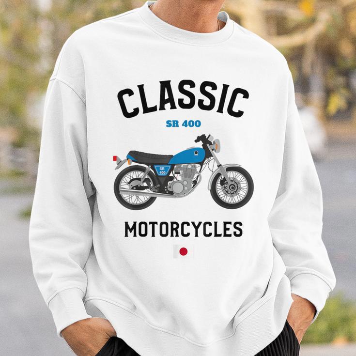 Sr 400 ブルー クラシックバイク モーターサイクリスト オートバイ スウェットシャツ 彼への贈り物