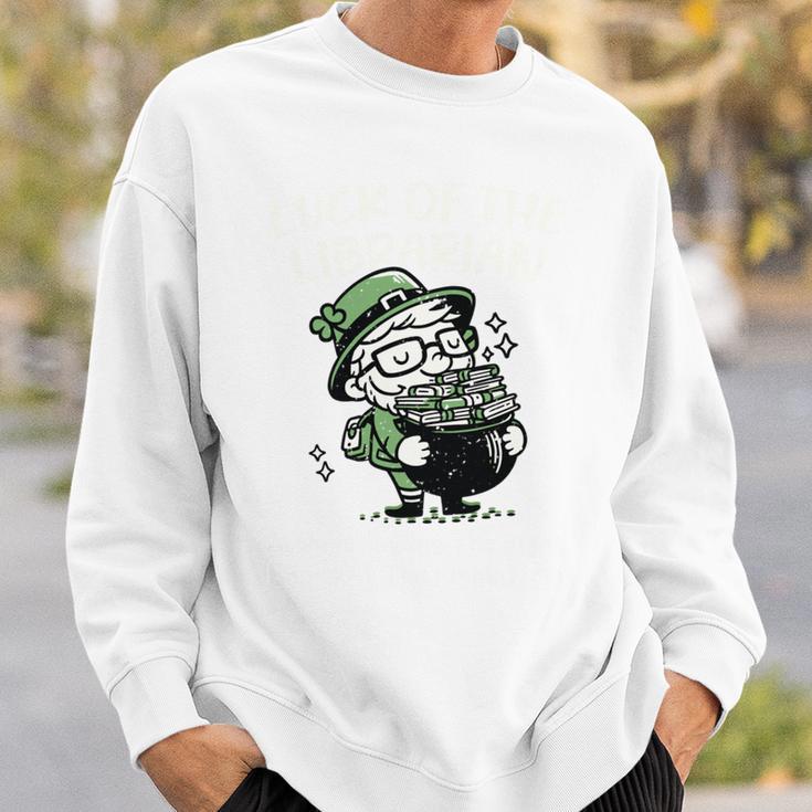 St Patricks Librarian Book Lover Library Worker School Performance Sweatshirt Gifts for Him