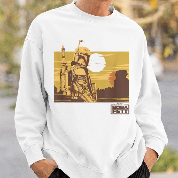 Star Wars The Book Of Boba Fett Landscape Silhouette Sweatshirt Gifts for Him